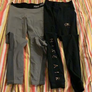 2 pairs of Nike xtra small workout pants